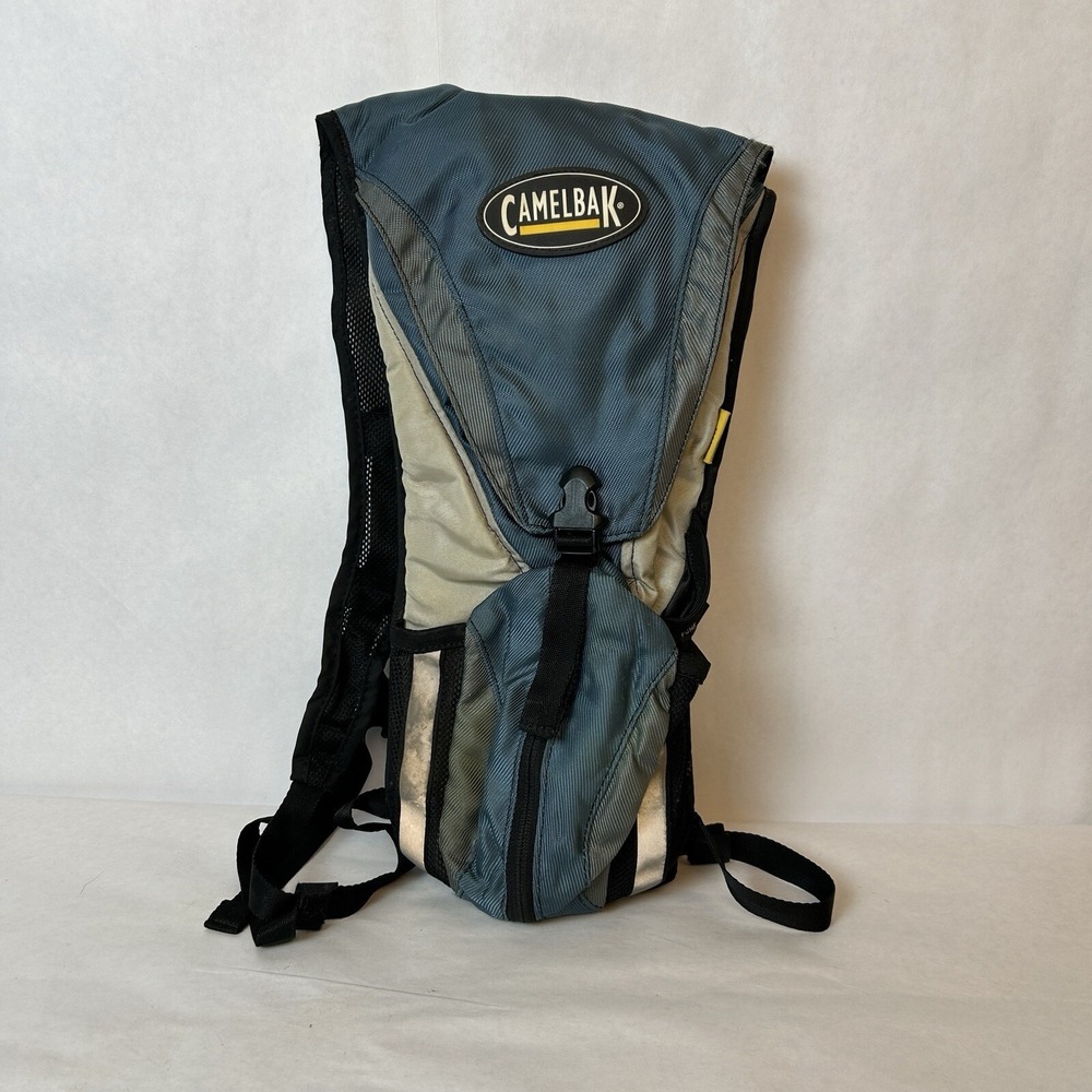CamelBak Backpack Blue Gray Rogue Hydration Pack Bike Hiking